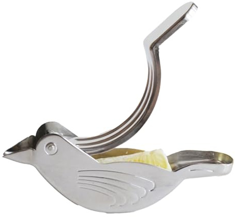 Vogel Squeezer - Sturdy Metal Citrus Press, Ergonomic Hand Entsafter, Compact Fruit Extractor, Rust Resistant Kitchen Gadget | Nützliche Zitronenpresse für Saft Machen Cocktails Tee Home