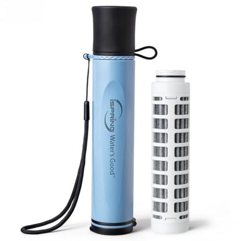 iSpring IFS-B Filtro Acqua Personale a Cannuccia con Filtro Sostituibile