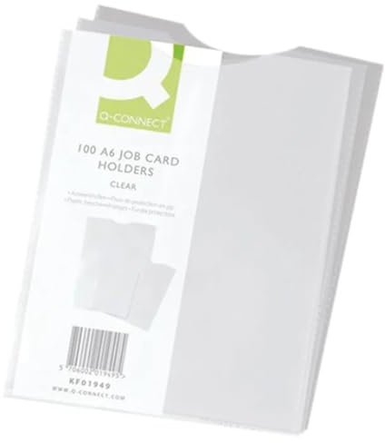 Q-Connect Card Holder Polypropylene A6 (Pack of 100) KF01949