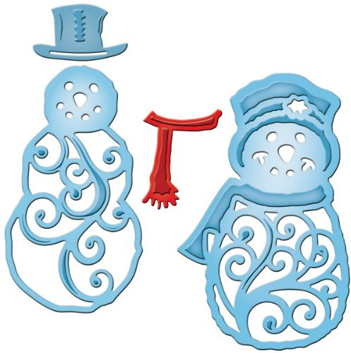 Spellbinders Mr and Mrs Snowman Die, Gold