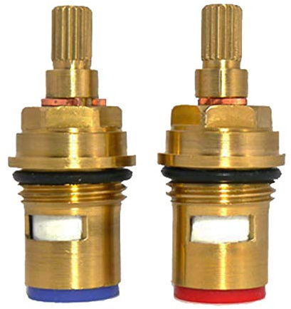 18 Spline Replacement Ceramic Disc Tap Valve Quarter Turn Gland No Threaded Collar CC13 Compatible Zucchetti R9742P.9501