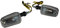 Motorrad-Trike-Blinker Carbon-Optik mit getöntem Glas (1 Paar) 21-W-Glühlampe