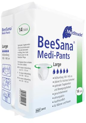 Hochwertige Windelhose für mobile Personen, Beesana Medi Pants, M - XL (Large)
