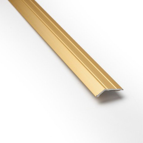 WDC ONLINE eXtreme® Ramp Edge Carpet Door Plate Brass Threshold 3ft length