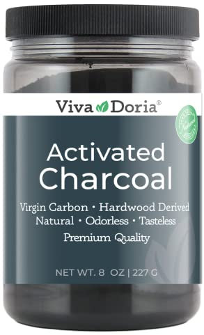 Viva Doria Virgin Activated Charcoal Powder, Food Grade, 227 g