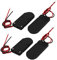 sourcing map 4 Pcs B0219/2032 Coin Button Cell Battery Holder Case on/off Switch Black