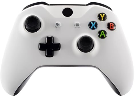 eXtremeRate Cover Joystick per Xbox One S X Controller,Custodia Copertura Frontale Scocca Guscio Ricambio per Xbox One S X Controller Model 1708-Bianco