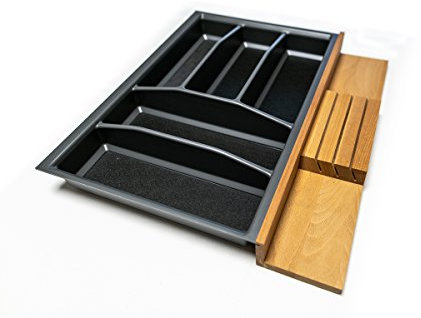 Lana Solution Besteckeinsatz für 50er Schublade, 473,5 mm x 386 mm, anthrazit