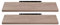 EUGAD Wandregal Wandboard 2er Set Hängeregal Holz Board Modern Eiche Gelb 80x22,9x3,8cm 0117QJ-2