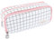 iSuperb Federmäppchen Studenten Mäppchen Große Kapazität Pencil Case Teenager Mäppchen Reißverschluss Frauen Make-up Tasche für Schule & Büro Damen Mädchen (Plaid Pink B)