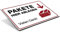 STEMPEL-FABRIK Paket ablegen-Schild - Ablageort Pakete - Kennzeichnung für Paketabgabe - Kennzeichnung Paket-Ablegeort - Hinweisschild Paket - (Weiß) - (300x200x4)