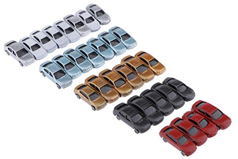 Dickly Modellini di Automobili in Scala 1/100 Scala Miniatura 1:100 Modellino di Auto Dipinto Treno