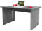 Dmora Scrivania Lineare Moderna, Cm 120 X 78 X H75, Colore Grigio Cemento