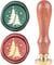CRASPIRE Wax Seal Stamp Christmas Tree Snowflakes Vintage Brass Head Wooden Handle Removable Sealing Wax Seal Stamp 25mm for Envelopes Wedding Invitations Wine Packages Christmas Halloween Xmas Party