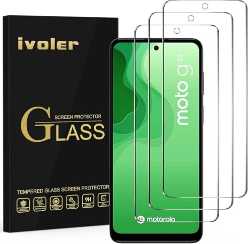 ivoler Pack de 3 Film de Protection d’écran en Verre Trempé pour Xiaomi Redmi Note 10 Pro/Xiaomi Poco F3/ Xiaomi Mi 11i/ Motorola Moto G22, Ultra Résistant Dureté 9H Glass, Anti Rayures, Sans Bulles