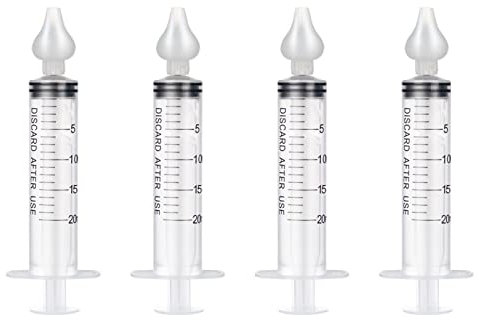 Infant Nasal Irrigator, 2 Box Portable Syringe Nasal Irrigator Nose Wash Cleaner Sinuses Rinsing System Device(20ml)