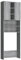 vidaXL Meuble pour Machine à Laver Salle de Bain Buanderie Organisateur de Maison Meuble de Rangement Intérieur Sonoma Gris 64x25,5x190 cm