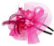 Fascinator Hat Headband Feather Mesh Flower Party Headwear Vintage Ascot Hats Burlesque Flower Derby Hat with Clip Hairband Women Ladies Cocktail Tea Party Wedding Halloween Accessories
