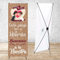 Cartel Boda cada pareja tiene su historia con soporte 60 x 160 cm. Decoración boda, Photocall personalizado con nombres y fecha. Fabricación Española, banner de bienvenida