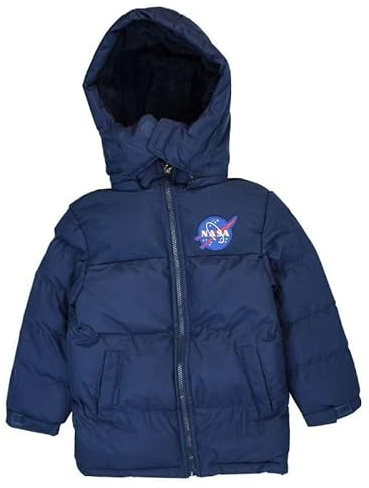 Nasa Herren Parka mit Kapuze Men Kapuzenjacke, Marine, XL