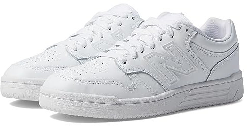 New Balance 480 Basket, White/White, 39 EU