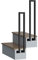 OTOEKO Corrimano Moderno per Scale Esterne Interne, Parapetto in Ferro Battuto A Forma di U A Montaggio Laterale, Kit Ringhiera per Scale Assistenti - Design A Tubo Quadrato (Size : 95cm(2.1ft))