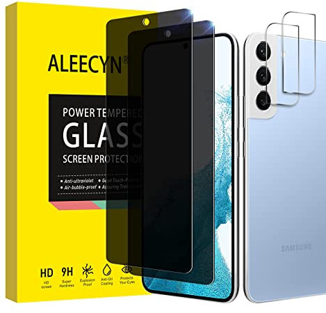 [2+2] 2 Stück Sichtschutz Schutzfolie Für Samsung galaxy S22 mit 2 Stück Kamera Panzerfolie,Anti-Spy Schutzglas,Anti-Kratzen Displayschutzfolie