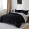 beeweed Bettdecke 155x220 Ganzjahresdecke Wende-Steppdecke 300 GSM 4 Jahreszeiten Bettdecke Duvet 155x220cm Weiche Mikrofaser Schlafdecke mit Kissenbezüge