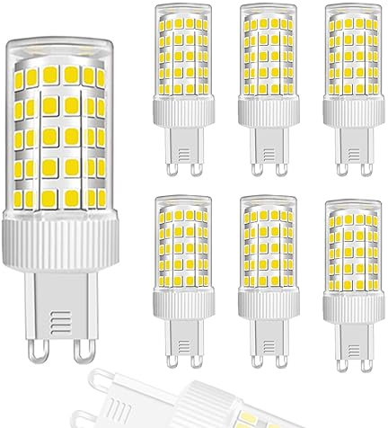 ZFQ 6 Stück LED-Leuchtmittel G9, 10 W, entspricht Halogen 150 W, 86 LEDs, 1000 lm, 360 ° Abstrahlwinkel, ultrahell, AC220-240 V, nicht dimmbar, Kaltweiß 6000 K