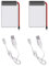 2 Batteries Rechargeables et Câbles de Recharge USB pour Drone i9C