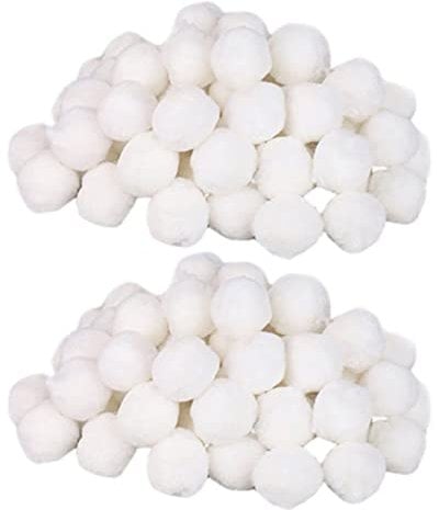 CENMEN 2 balles filtrantes pour piscines, filtre un portable en coton sec, filtre 200 g