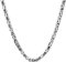 JENCVNL Silber Königskette für Herren, 4/5/6/7/8mm Edelstahl Königskette Halskette Wikinger Kette Hip Hop Halskette Punk Männer Jungen, Länge 51/56/61/66cm (Silber-7mm, 66cm)