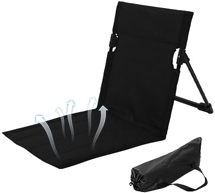 Smileshiney Strand-Loungesessel - Tragbarer Strandmatten-Loungesessel,Wasserdichter, klappbarer Strandstuhl mit Verstellbarer Rückenlehne für Garten, Strand, Terrasse, Reisen, drinnen und draußen