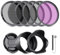 NEEWER 46mm ND Filter Pack and Lens Accessories, ND2 ND4 ND8 UV FLD CPL Filter Kit with Lens Cap