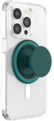 PopSockets PopGrip for MagSafe, Magnetic Phone Grip & Stand, Swappable Top, Secure Grip for iPhone MagSafe Cases, Kickstand for Hands-Free Viewing, Wireless Charging Compatible - Fresh Pine