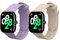 kwmobile Pulsera compatible con Xiaomi Redmi Watch 4 / Watch 5 / Watch 5 eSIM correa - 2x Correas de silicona flexible - Tamaño ajustable