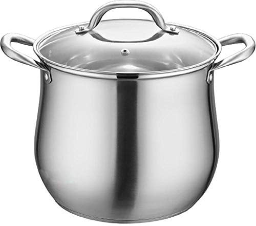 Pentola per zuppa in acciaio inossidabile 304 per uso domestico, fondo alto, doppio fondo, antiaderente, pentola da cucina pentola calda, 26 cm