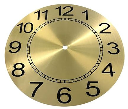 Milisten Elegantes Zifferblatt Aus Aluminium Ersatzteil für Uhren 243 Mm Goldfarben Uhrenzubehör