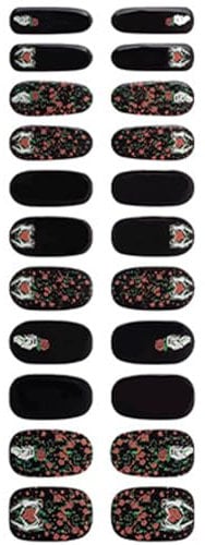 Semi Cured Gels Nails Strips Halloween Nails Stickers Nails Polish Strips Full Nails Wrap Nails Art Decoration