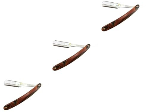 FOMIYES 3St männer rasierer rasuradoras para hombres Herrenrasierer Handrasierer für Männer Rasiermesser aus Stahl on shave razor Rasiermesser aus Metall sicheres Rasiermesser Bambus