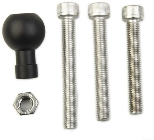 Motorrad Lenker Top Clamp Adapter mit 1 Zoll Kugel und M8 Schrauben für RAM Halterungen