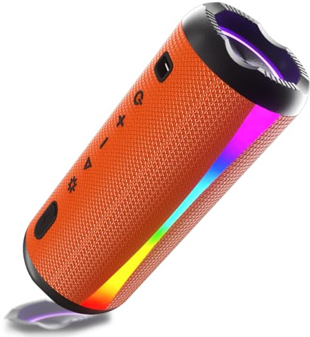 Xuevcn Portable Bluetooth Speaker, 2026 Latest Speakers Wireless Bluetooth 5.4 with 7 RGB Light Modes & 20H Playtime with Deep Bass, TWS Pairing, IPX7 Waterproof Speaker for Home, Travel, Party