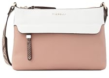 Fiorelli Women's Isla Crossbody Bag, Lightweight & Stylish Shoulder Handbag with Adjustable Straps, Faux Leather, Snake, White & Caramel Print