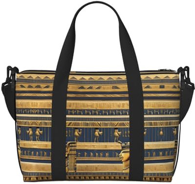 Phayah Ägyptische Pharaonische Fresken Reisetasche Handtasche Handgepäck Tasche Übernachtung Faltbar Unisex Fluggesellschaft Reise Persönliche Gegenstände Tasche