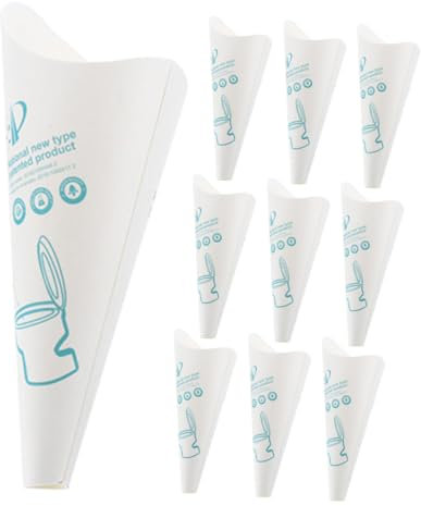 UPKOCH 12piezas Urinario Desechable De Papel para Mujeres Embudo Urinario Portátil para Camping y Senderismo Unidades para Viajes