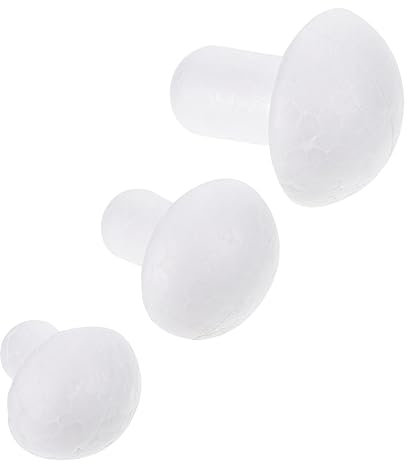 BATHVEVE 100stücke Weiße Simulationspilze Für Mini-Garten Dekoration Minipilz Pilzdekor Für Bonsai Micro Landschaft Und Topfpflanzen Dekoration