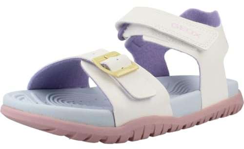 Geox JUNIOR GIRL J SANDAL FUSBETTO GI SANDALS WHITE/MULTICOLOR 33_EU
