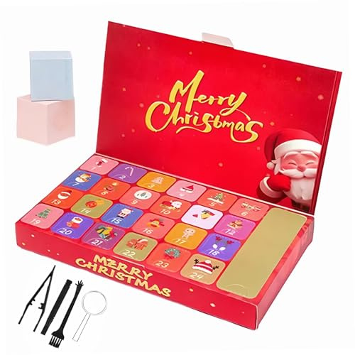Weihnachts-Adventskalender 2025 mit Rock To Gems und Tools, 24-Tage-Countdown für Kinder-Lernkollektion – Adventskalender für Jungen