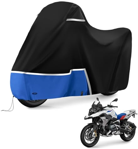 Motorrad Adventure für BMW r1200gs r1250gs r1300gs und f650gs f750gs f850 gs(Ohne Kofferraum) 420D Oxford-Stoff Wasserdicht Motorrad Abdeckplane Outdoor,Wasserdicht reißfest Motorradplane
