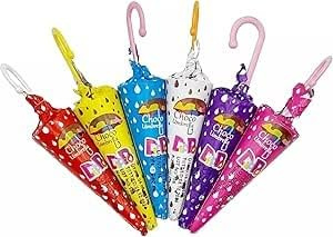 Chocolate Umbrellas 12 x 25g of Novelty Sweet Chocolate Candy. Kids party bag Sweets, Christmas Tree Decortions & Stocking Fillers.